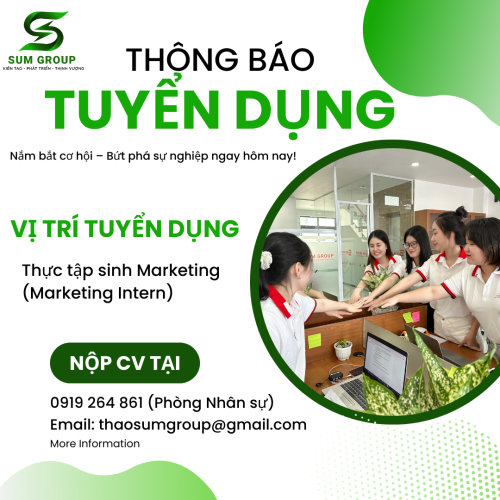 Tuyển Dụng Thực Tập Sinh MARKETING - Có Lương
